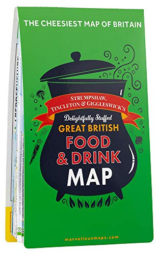 Great British Food & Drink Map | Food Map & Guide | Marvellous Maps | Food & Drink Gifts | Holiday Planning | British Geography