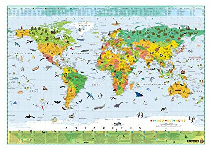 Terra Kinderweltkarte: 100cm x 70cm