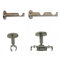 BASIT® Träger 20mm Gardinenstangen Edelstahl look Trägerverläng. H31 H41 D31 D41, Modell:D31 Deckenträger 1-läufig