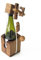 Casse Tete pour Bouteille Jeu Puzzle en Bois Massif aux Normes CE, Marque française, difficulté 3/6, Accessoire de vin, idée Cadeau Original Noël - fête des pères. Cadenas ne cassez Pas la Bouteille