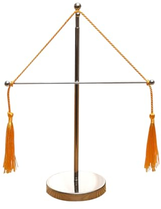 VOSAREA Wimpelständer Tisch Metall Teleskop Wimpelhalter Flaggenständer mit Sockel, Schreibtisch Wimpelständer, 27-49 cm, passend für 20 x 30 cm Flaggen