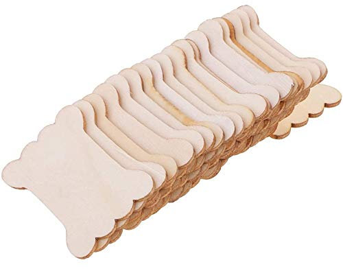 POFET 50pcs Wood Thread Floss Bobbins Ribbon Twine Reel Organizer