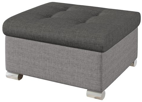 Mirjan24 Polsterhocker Niko klein Sitzbank Sitzhocker Fußbank Pouf Hocker Farbauswahl (Lux 05 + Lux 06)