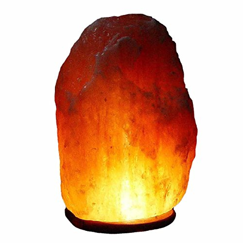 Bosalla Salz Lampe von 2 kg bis 26 kg frei wählbar Kristall Lampen Salt Range Pakistan mit Spezial Leuchtmittel und Kabel in 250 cm WEIß (6-8 kg)