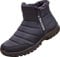 GILKUO Winterschuhe Herren Winterstiefel Wasserdicht Reißverschluss Gefüttert Schuhe Winter Schneestiefel Stiefel Warme Boots Männer Schwarz Größe 39