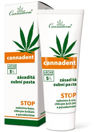 CANNADERM Cannadent Zahncreme 75g - Natürliche, Erfrischende Zahnpasta für Erwachsene mit empfindlichen Zähnen oder Zahnfleischproblemen
