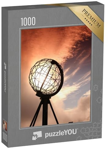 puzzleYOU: Puzzle 1000 Teile „Der Globus am Nordkap in Norwegen“ – aus der Puzzle-Kollektion Nordkap