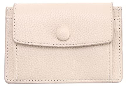 ECSiNG Porte-Monnaie en Cuir Femmes Porte-Monnaie Sac de Rangement pour Carte Bancaire Pochette pour Écouteurs Mini Porte-Monnaie Multifonctionnel pour Filles 12.3x8.5cm, Rose