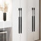 Möbel Griffen Schwarz Lang, 2 Stück Schrankgriffe Modern, Massive Aluminiumlegierung | Eloxierte Oberfläche, Länge: 60 - 1000 mm Bügelgriff, Schrank Zieht Griffe Küchenschrank Türgriffe-500mm/19.7in