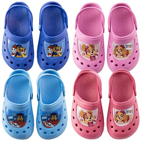 Characters Cartoons - Bambina Bambino Clog Sandalo Sabot con Archetto di Tenuta Ciabatte Mare Piscina [32-0723 Fucsia]