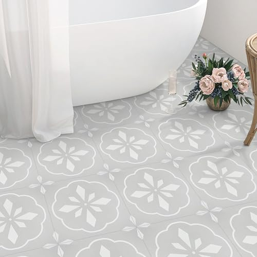 Vinylboden Selbstklebend PVC Bodenbelag Selbstklebend Bodenfliesen Selbstklebend Leder Wasserdicht Strapazierfähig für Wohnzimmer Schlafzimmer Küche Bad 30×30cm 10 Stück（0.9㎡）