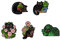 Schwarze Katze Brosche Botanische Brosche Katzen versteckt in Topfpflanzen Emaille Anstecker Set Cartoon Tier Abzeichen Anstecker Nette schwarze Katze Anstecker für Frauen Kinder für Taschen Kleidung