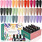 Phoenixy Gel Nagellack Kit, 21+3 Stück Soak Off UV Gel Nagellack Set mit Glossy Matte Base Top Coat, Nail Art Salon Design Geschenk für Frauen