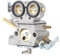 gernie Carburateur de Tondeuse, Carburateur de Coupe-Herbe en Aluminium Haute Performance Carburateur de Jardin Facile à Installer pour 586346601 253 253R 553RS