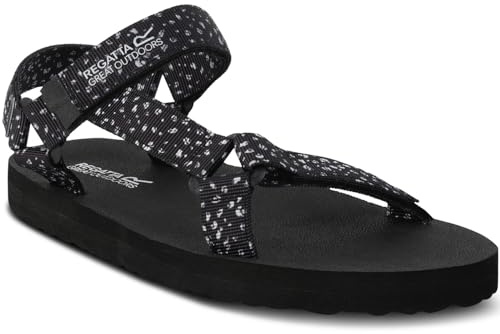 Regatta Vendeavour Damen Riemchensandalen für Outdoor, Wandern, Wandern, Schwarz, 41 EU
