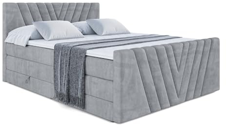 ALTDECOR Boxbett H3 H4 Matratze ERNI-Z King - 120x200 - Grau