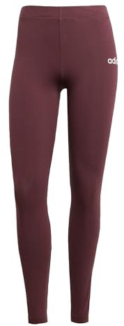 adidas Damen Essentials LINEAR Cotton Leggings, Aurora Ruby/White, M