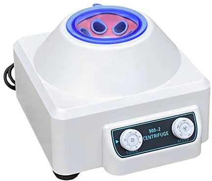 Centrifugeuse de laboratoire 6 tubes Centrifugeuse de table 4000 tr/min Vitesse réglable des équipements de laboratoire Machine à centrifuger avec couvercle transparent Centrifugeuse Sang pour