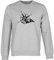 Unisex-Sweatshirt mit Kompass-Logo, Baumwolle, bedruckt, grau, XXL