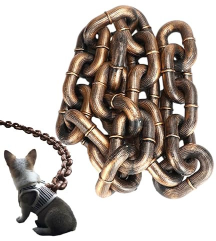 Hundeleine Kette Lustig Ketten Für Hunde Lustig Hundeleine Kette | 2M/6,56 Ft Große Hundeseile Lange Haustierleinen | Hundeleine Kette Lustige Kettenhundeleinen Für Den Außenbereich