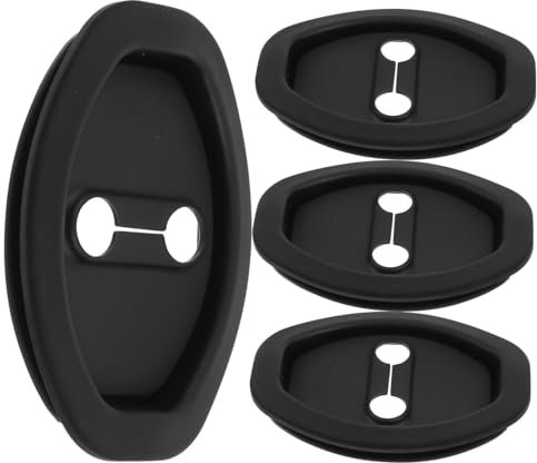 OSOLADY Door Latch Lock Cover, Car Silicone Door Latch Guard Protector Car Accessories for Most Vehicles Thickened Noise Shock Absorption