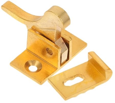 BUGUUYO Pestillo De Ventana De Latón Hebilla De Pestillo De Puerta Resistente Accesorio De De Codo Para Ventana Retro Antirrobo De Latón Para Uso Segura