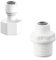 Bamyli 1/4 RO Wasser Gerade Rohrfitting auf 1/2 Weiblich/Außengewinde Push In Schnellverbinder 2 Stück Universelles Anschlusskit Schlauchverbinder Wasserzulaufleitung Anschluss Adapter