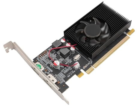 Bewinner HD 6570 Graphics Card, 2GB 64Bit DDR3 PC Video Cards, PCI Express X16, Single Fan Air Cooling, HDMI, Low Profile GPU for Working Gaming