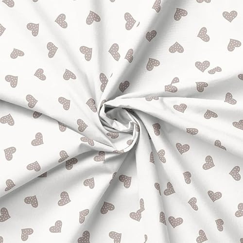 PAWOTEX Bio Jersey stoff meterware Kinder Dicken Jersey stoff mädchen winter jungen Baumwollstoff meterware gemustert Stoff meterware jersey zum Nähen von Kleidung 100% Baumwolle Öko-Tex 150cm x 50cm