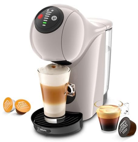 Krups NESCAFÉ Dolce Gusto KP243A GENIO S Máquina de taza de café para diferentes bebidas, compacta, alta presión, tamaños ajustables en XL, espresso perfecto en solo 30 segundos, apagado automático