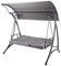 Alfresia 3 Seater Reclining Swing Seat with Cushions, Multipurpose Garden Day Bed into Garden Swing Seat with Adjustable Canopy, Outdoor Cushions Waterproof for Outdoor Seating