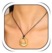 RadiVibe Chunky Gold Necklaces for Women Statement Necklace Trendy Black Rope Choker Necklaces Chunky Charm Necklace Irregular Hollow Pendants Summer Jewelry