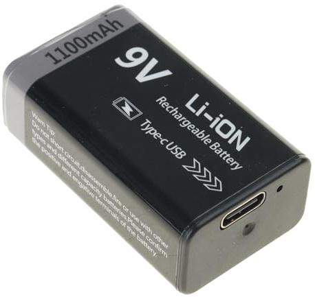 9V 6F22 Akku 800mAh/1100mAh wiederaufladbar und langer Service für ferngesteuertes Spielzeug und Heimgeräte Mikrofonbatterie