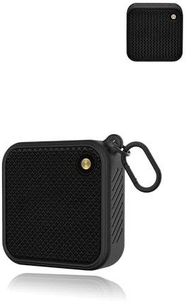 Case for MARSHALL WILLEN Bluetooth Speaker, yystao Silicone Protective Case Cover Compatible with MARSHALL WILLEN, Shockproof, Dustproof, Durable, Black