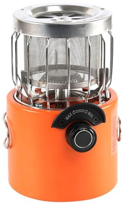 Cuisinière de camping portable - Mini chauffage pour tente polyvalente, appareil de chauffage et de cuisson extérieur léger, adapté pour les voyages | poêle pour voyageurs avec sac à dos et sac de