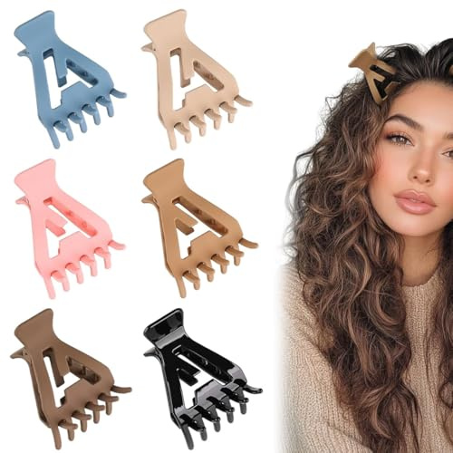 6 Pcs Fermagli per Capelli per Sollevare le Radici dei Capelli per Volume, Fermagli Ricci, Clip per Volume senza Pieghe, Fermagli per Capelli per Sollevare le Radici dei Capelli, Fermagli in Plastica