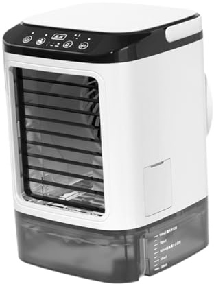 Milageto Mini Luftkühler mit 900ml Wassertank | Luftbefeuchter| Ohle Nebel | USB Verdunstungskühler | 3 Geschwindigkeiten | Lufterfrischer für Zimmer, Haushalt, Studentenwohnheim, Zuhause, Schreibtisch