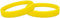 X 10 couleur Bracelet en silicone – Taille adulte jaune
