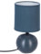 Atmosphera - Lampe Timeo bleu mat - céramique H25 cm