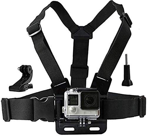 Eyeon Chest Strap Mount Chesty Chest Harness Chest Belt with J Hook and Screw for GoPro Hero 7/6/5/4/3, Hero 2018, Xiaomi YI, SJCAM, Campark, Victure, Crosstour, Apeman Action Camera