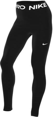 Nike Damen W Np 365 Tight Hose, Black/White, XXL EU