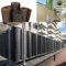 R.G. Balkonverkleidung Balkonblende Sichtschutzmatte Balkonbespannung Polyrattan Blende Meterware PE-Rattan Zaunblende Balkonblende (100cm, Grau)