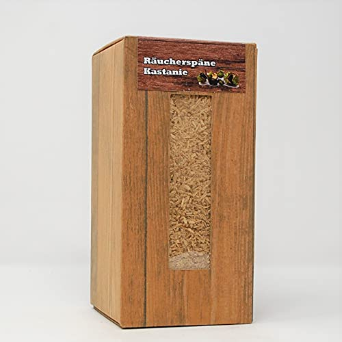 Landree Räucherspäne, Kastanie - 1,5L-Box, feine Körnung, Qualitätsgeprüft direkt vom Hersteller aus Schleswig-Holstein