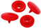 50 Druckknöpfe rund Snaps Druckknopf Snap Button Knöpfe Farb- Größenwahl, Größe:10mm, Farbe:rot