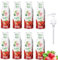 FruttaMax Sirop de Fraise Sans Sucre – 60% de Fruit Réel | Sirop à Faible Teneur en Calories pour Sodas, Cocktails & Desserts – 8 x 500 ml