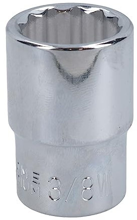 3/8 WW Whitworth BSW Shallow British Socket 12 Sided Bi-hex 1/2in Drive