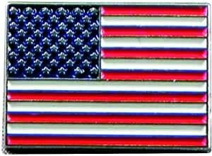 GBJUK Stars & Stripes USA Flag Enamel Pin Lapel Badge with Butterfly Clasp Back