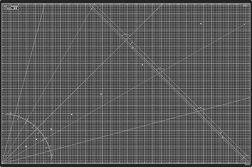 Elan Cutting Mat 150x100 Black and Taupe, 5-Ply Craft Mat, Self-Healing Cutting Board Craft, Art Mat, Self Healing Cutting Mat 150 x 100, Dressmaking Accessories for Sewing, Quilting, and Crafting