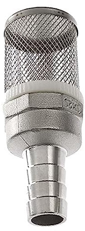 crépine aspiration,Clapet Anti Retour avec Filtre Tube d'irrigation de jardin, pompe de lavage de voiture, filtre en acier inoxydable, filet de filtre à eau en maille, 1 pièce(15mm)