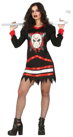 Horror-Shop Serienkiller Hockey Kostüm für Damen M